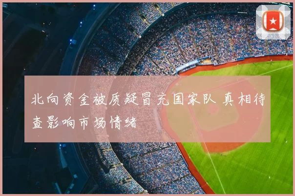 北向资金被质疑冒充国家队 真相待查影响市场情绪